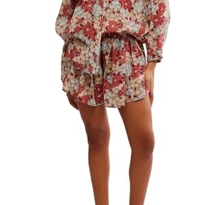 Free People Sienna Button-Up Shirt & Skort Set